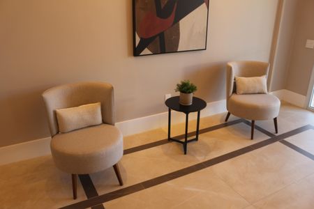 Apartamento à venda com 89m², 2 quartos e 2 vagasHall social