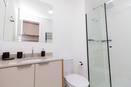 Studio para alugar com 27m², 1 quarto e sem vaga Studio para alugar com 27m², 1 quarto e sem vagaBanheiro