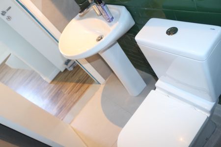 Apartamento para alugar com 134m², 2 quartos e 3 vagasBanheiro da Suíte 1