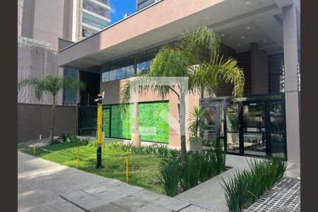 Apartamento para alugar com 38m², 1 quarto e 1 vagaFachada e portaria