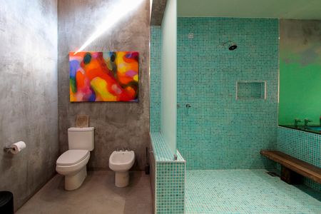 Casa de condomínio para alugar com 560m², 4 quartos e sem vagaBanheiro Quarto 2 suíte máster