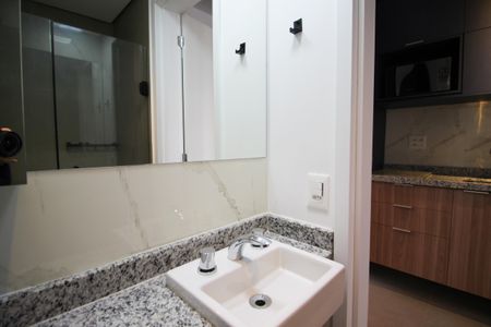 Studio para alugar com 26m², 1 quarto e sem vaga Studio para alugar com 26m², 1 quarto e sem vagaBanheiro