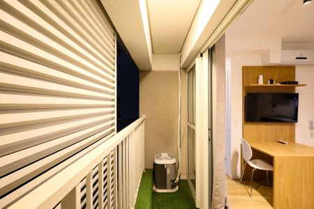 Studio para alugar com 27m², 1 quarto e sem vagaVaranda