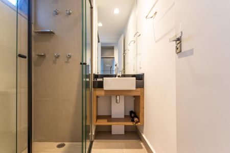 Studio para alugar com 24m², 1 quarto e sem vaga Studio para alugar com 24m², 1 quarto e sem vagaBanheiro