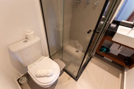 Studio para alugar com 24m², 1 quarto e sem vaga Studio para alugar com 24m², 1 quarto e sem vagaBanheiro