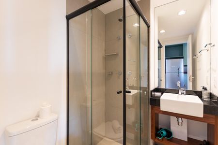 Studio para alugar com 24m², 1 quarto e sem vaga Studio para alugar com 24m², 1 quarto e sem vagaBanheiro