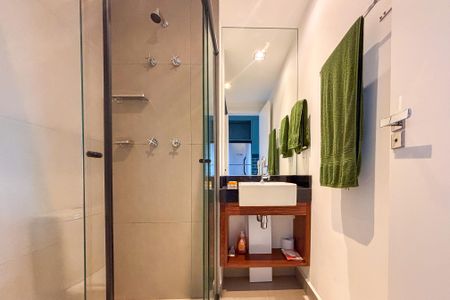 Studio para alugar com 24m², 1 quarto e sem vaga Studio para alugar com 24m², 1 quarto e sem vagaBanheiro