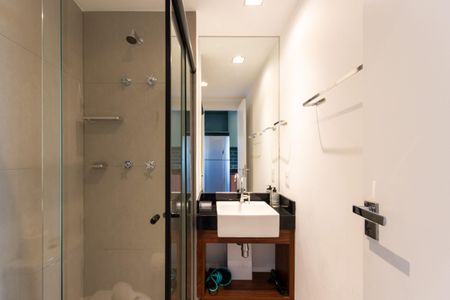 Studio para alugar com 24m², 1 quarto e sem vaga Studio para alugar com 24m², 1 quarto e sem vagaBanheiro