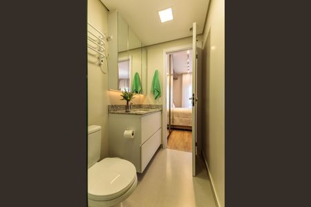 Studio para alugar com 29m², 1 quarto e 1 vaga Studio para alugar com 29m², 1 quarto e 1 vagaBanheiro