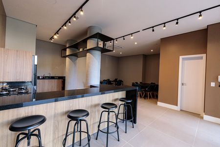 Studio para alugar com 29m², 1 quarto e 1 vaga Studio para alugar com 29m², 1 quarto e 1 vagaÁrea comum - Salão de festas