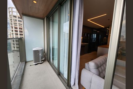 Studio à venda com 53m², 1 quarto e 1 vagaVaranda