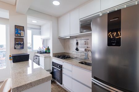 Apartamento à venda com 58m², 2 quartos e 1 vagaCozinha e área de serviço