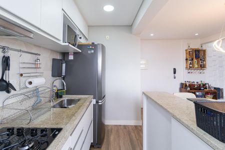 Apartamento à venda com 58m², 2 quartos e 1 vagaCozinha e área de serviço