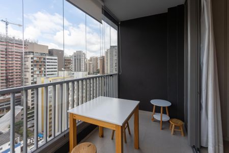 Studio para alugar com 24m², 1 quarto e sem vagaVaranda 