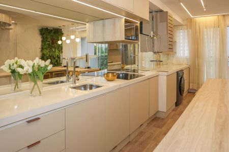 Apartamento à venda com 74m², 3 quartos e 1 vagaCozinha e Área de Serviço