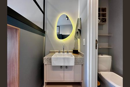 Studio para alugar com 24m², 1 quarto e sem vaga Studio para alugar com 24m², 1 quarto e sem vagaBanheiro