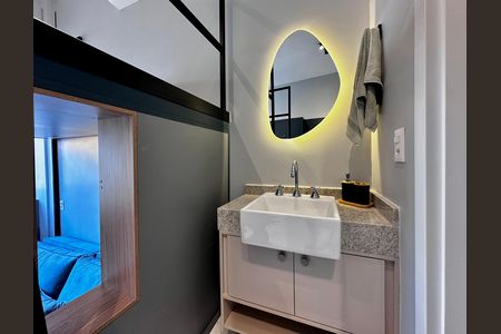 Studio para alugar com 24m², 1 quarto e sem vaga Studio para alugar com 24m², 1 quarto e sem vagaBanheiro
