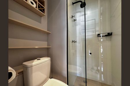 Studio para alugar com 24m², 1 quarto e sem vaga Studio para alugar com 24m², 1 quarto e sem vagaBanheiro