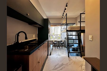 Studio para alugar com 24m², 1 quarto e sem vaga Studio para alugar com 24m², 1 quarto e sem vagaCozinha