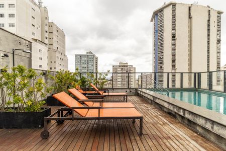 Studio à venda com 31m², 1 quarto e 1 vagaPiscina