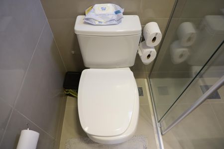 Apartamento para alugar com 110m², 3 quartos e 2 vagasBanheiro da Suíte 1