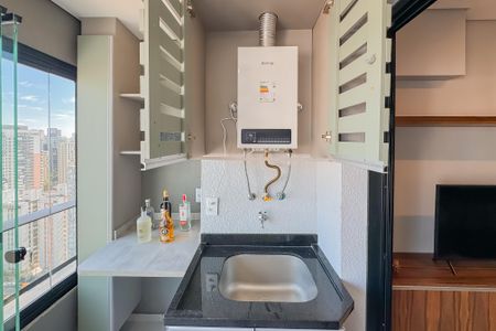 Apartamento para alugar com 40m², 1 quarto e 1 vagaVaranda da Sala - Área de Serviço