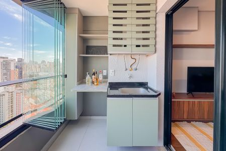 Apartamento para alugar com 40m², 1 quarto e 1 vagaVaranda da Sala - Área de Serviço