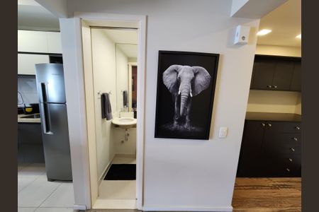 Apartamento à venda com 57m², 1 quarto e 2 vagasLavabo