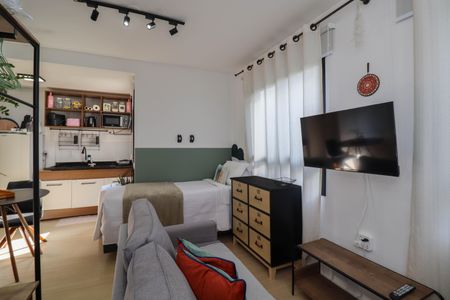 Studio para alugar com 27m², 1 quarto e sem vagaSala/Quarto
