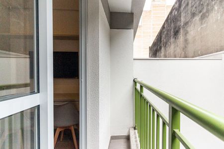 Varanda do Studio de kitnet/studio para alugar com 1 quarto, 21m² em República, São Paulo