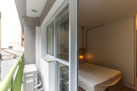 Varanda do Studio de kitnet/studio para alugar com 1 quarto, 21m² em República, São Paulo