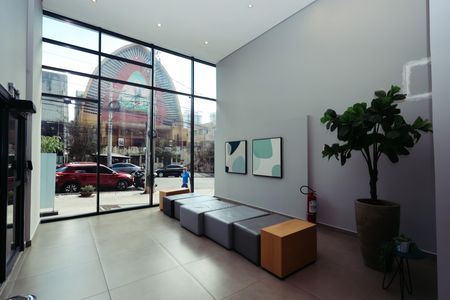 Studio para alugar com 39m², 1 quarto e sem vaga Studio para alugar com 39m², 1 quarto e sem vagaÁrea comum - Hall de entrada