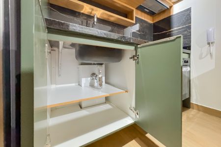 Studio à venda com 28m², 1 quarto e sem vagaCozinha