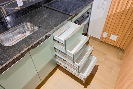 Studio à venda com 28m², 1 quarto e sem vagaCozinha