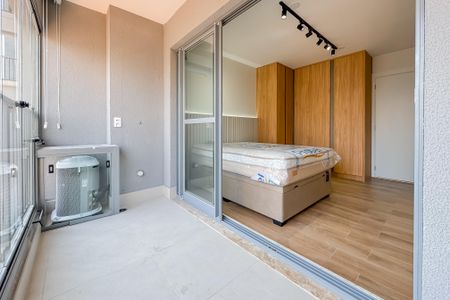 Studio à venda com 28m², 1 quarto e sem vagaVaranda