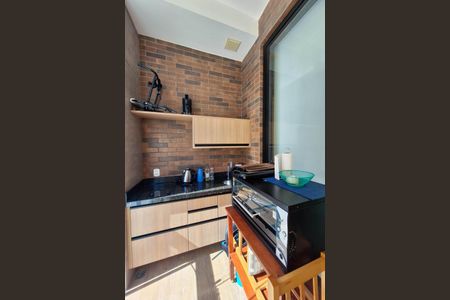 Studio à venda com 45m², 1 quarto e 1 vagaVaranda