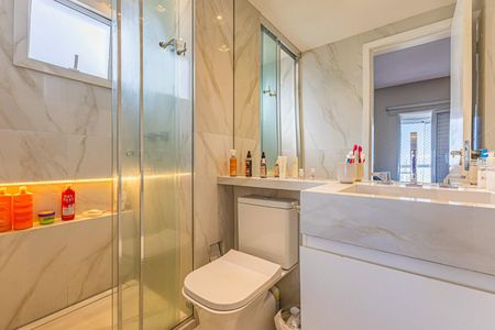 Banheiro da Suíte 1 de apartamento à venda com 2 quartos, 88m² em Várzea da Barra Funda, São Paulo