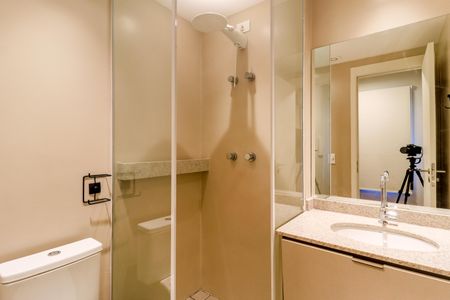 Studio para alugar com 19m², 1 quarto e sem vaga Studio para alugar com 19m², 1 quarto e sem vagaBanheiro