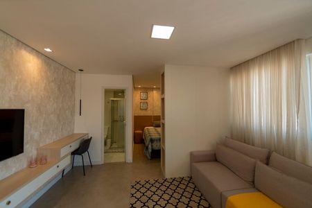 Studio para alugar com 45m², 1 quarto e 1 vaga Studio para alugar com 45m², 1 quarto e 1 vagaSala_Cozinha - Conjugada
