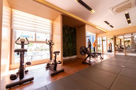 Studio para alugar com 45m², 1 quarto e 1 vaga Studio para alugar com 45m², 1 quarto e 1 vagaÁrea comum - Academia