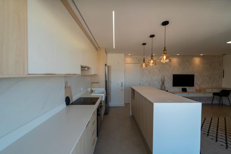 Studio para alugar com 45m², 1 quarto e 1 vaga Studio para alugar com 45m², 1 quarto e 1 vagaSala_Cozinha - Conjugada