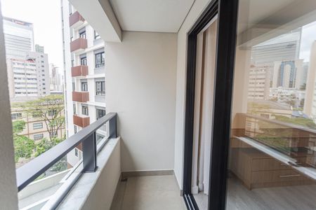 Apartamento para alugar com 55m², 1 quarto e 1 vagaVaranda do Quarto 