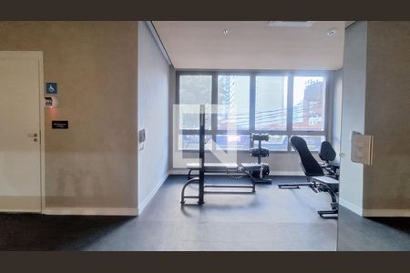 Studio para alugar com 21m², 1 quarto e sem vaga Studio para alugar com 21m², 1 quarto e sem vagaÁrea comum - Academia