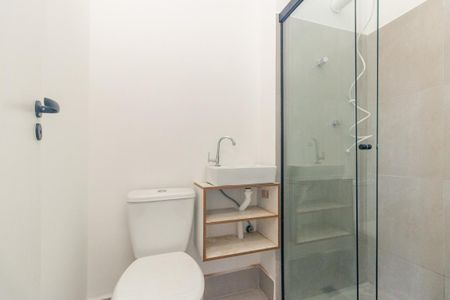 Studio para alugar com 24m², 1 quarto e sem vaga Studio para alugar com 24m², 1 quarto e sem vagaBanheiro