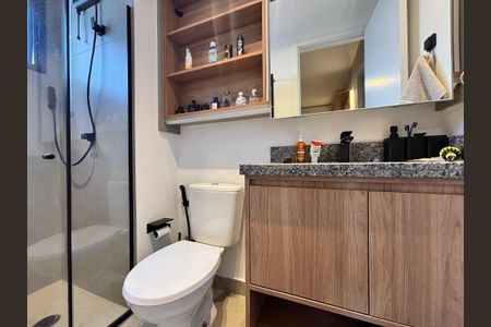 Apartamento para alugar com 26m², 1 quarto e sem vaga Apartamento para alugar com 26m², 1 quarto e sem vagaBanheiro da Suíte