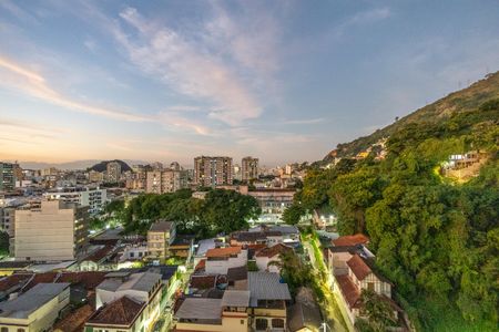Sala Varanda Vista de apartamento à venda com 3 quartos, 95m² em Tijuca, Rio de Janeiro