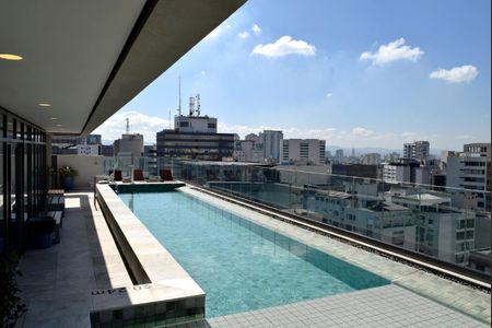 Studio para alugar com 33m², 1 quarto e sem vagaPiscina