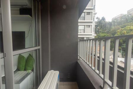Studio à venda com 27m², 1 quarto e sem vagaVaranda