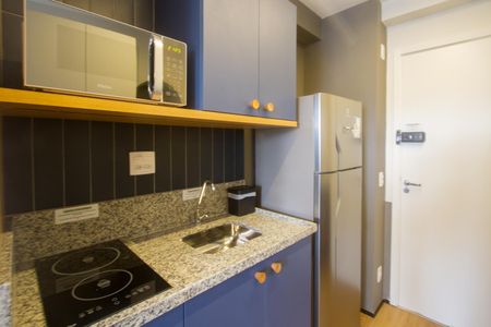 Studio à venda com 26m², 1 quarto e sem vagaCozinha