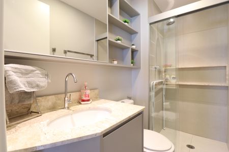 Apartamento à venda com 67m², 2 quartos e 1 vagaBanheiro Social